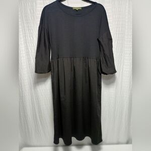 Humility 1949 Round Neck Cotton Midi Dress.  Made In Italy Size 34(S)